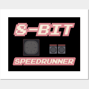 8-Bit Speedrunner Posters and Art